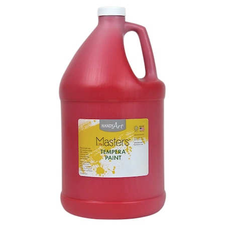 Handy Art Little Masters Tempera Paint, Red, Gallon 204-720